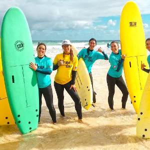 Surfing Class with a Pro Surfer