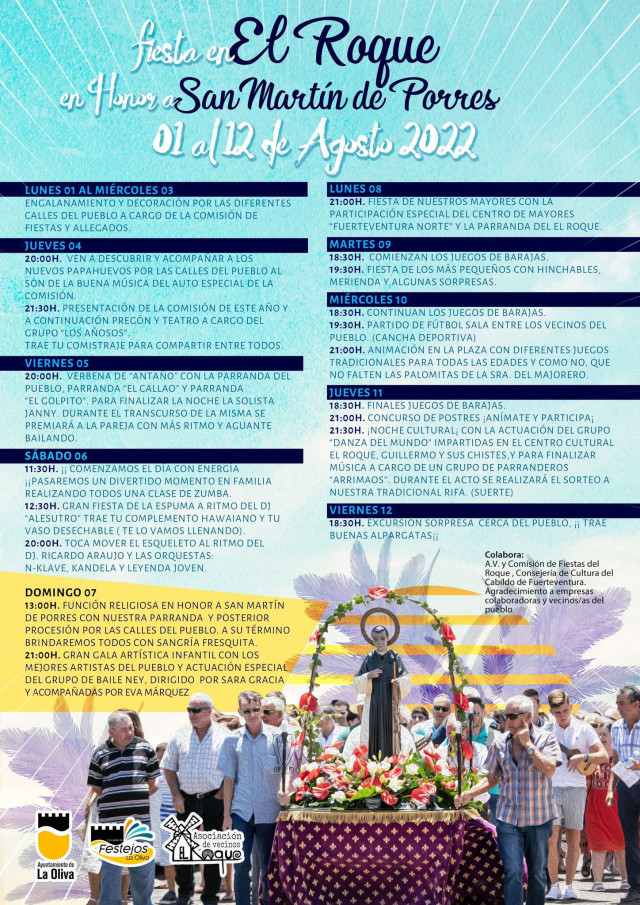 Fiesta in honour of San Martin Porres El Roque